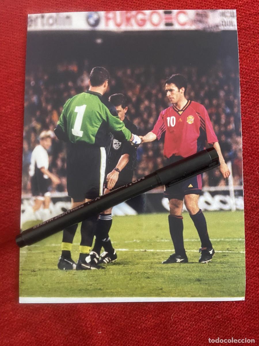 Collectionnisme sportif: F33210 FOTO FOTOGRAFIA ORIGINAL SELECCION ESPA&Ntilde;OLA ESPA&Ntilde;A 9-0 AUSTRIA (27-3-1999) RAUL NEUKIRCHNER