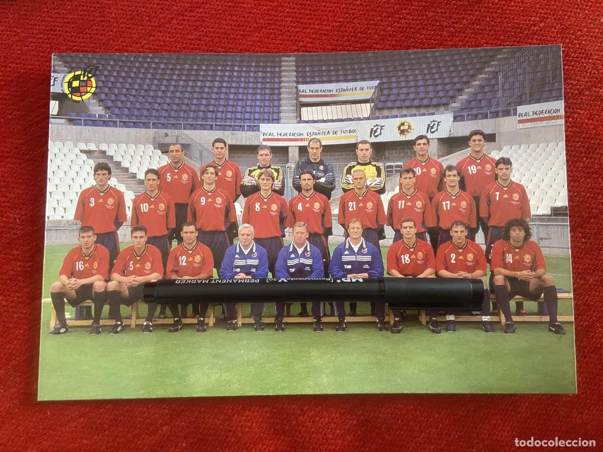 Collectionnisme sportif: F33213 POSTAL ORIGINAL SELECCION ESPA&Ntilde;OLA ESPA&Ntilde;A PLANTILLA MUNDIAL 98 1998