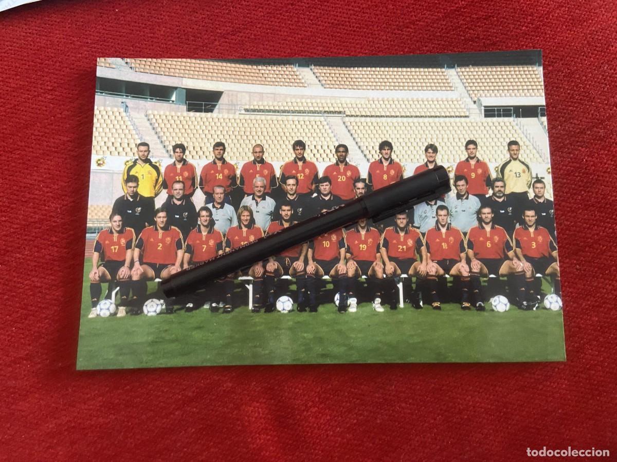 Collectionnisme sportif: F33218 POSTAL FOTO FOTOGRAFIA SIN CIRCULAR SELECCION ESPA&Ntilde;OLA ESPA&Ntilde;A PLANTILLA JUGADORES