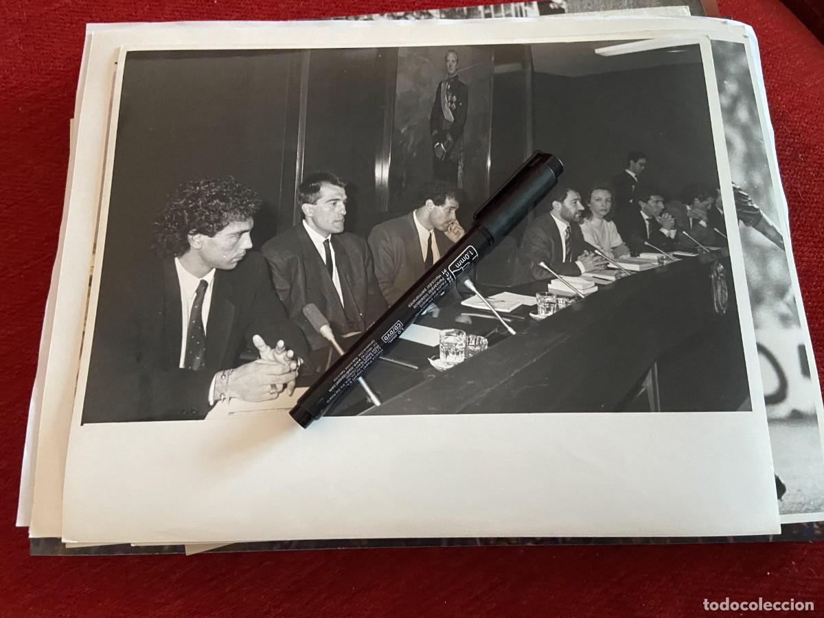 Sports collectibles: F33881 FOTO FOTOGRAFIA ORIGINAL 1988 HUGO SANCHEZ GOICOECHEA ZUBI BERNARDO BAYONA AZNAR JUANITO