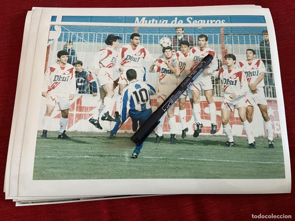 Collectionnisme sportif: FF1459 FOTO FOTOGRAFIA ORIGINAL RAYO VALLECANO DEPORTIVO CORU&Ntilde;A FRAN ONESIMO