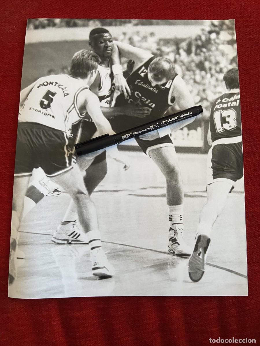 Collectionnisme sportif: FF1505 FOTO FOTOGRAFIA ORIGINAL BALONCESTO ESTUDIANTES JOVENTUT BADALONA DESCONOZCO JUGADORES??