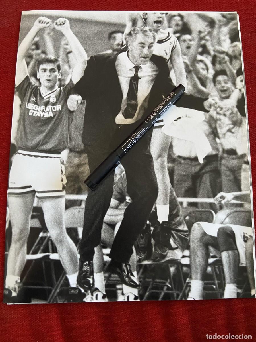 Collectionnisme sportif: FF1506 FOTO FOTOGRAFIA ORIGINAL BALONCESTO ENTRENADOR REAL MADRID CLIFFORD LUYK