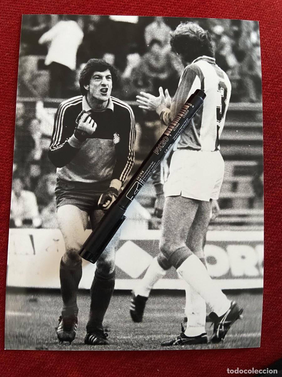 Sports collectibles: F33956 FOTO FOTOGRAFIA ORIGINAL FUTBOL ESPA&Ntilde;OL ESPANYOL VERDUGO URRUTI URRUTICOECHEA