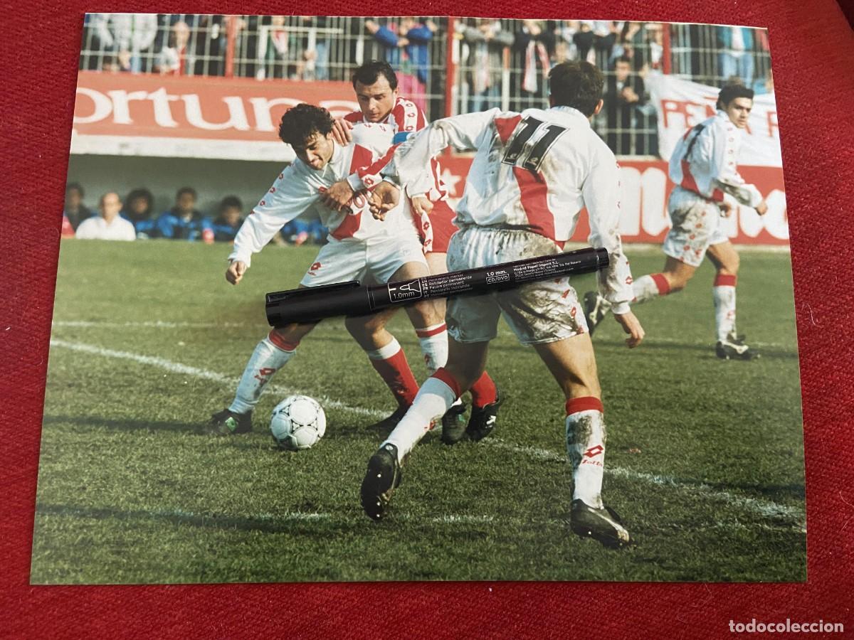Collectionnisme sportif: FF1640 FOTO FOTOGRAFIA ORIGINAL RAYO VALLECANO &iquest;SPORTING GIJON DESCONOZCO QUIENES SON??