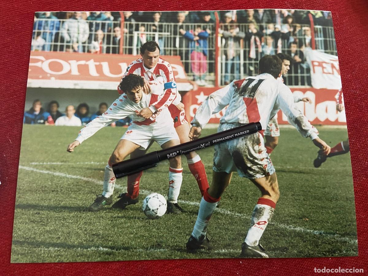 Collectionnisme sportif: FF1641 FOTO FOTOGRAFIA ORIGINAL RAYO VALLECANO &iquest;SPORTING GIJON DESCONOZCO QUIENES SON??