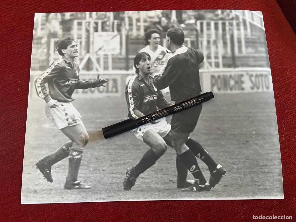 Collectionnisme sportif: FF1652 FOTO FOTOGRAFIA ORIGINAL RAYO VALLECANO REAL OVIEDO CARLOS DESCONOZCO JUGADORES???