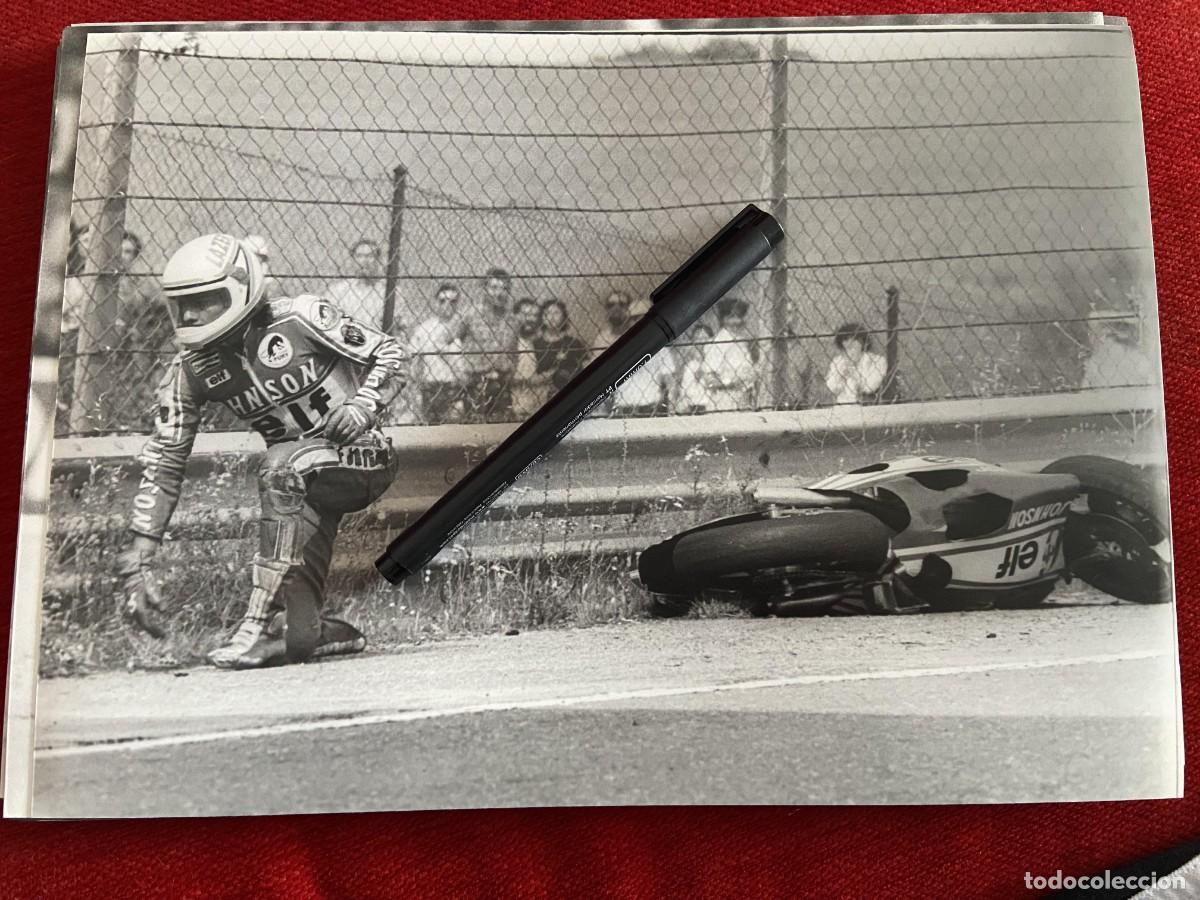 Collectionnisme sportif: FF1751 FOTO FOTOGRAFIA ORIGINAL MOTOS MOTOCICLISMO CAIDA PILOTO DESCONOZCO QUIEN ES???