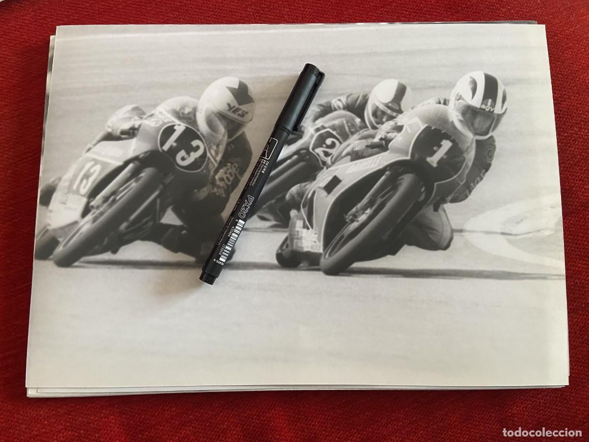 Collectionnisme sportif: FF1769 FOTO FOTOGRAFIA ORIGINAL MOTOCICLISMO JARAMA 1983 ANGEL NIETO GARELLI MAURIZIO VITALI MBA