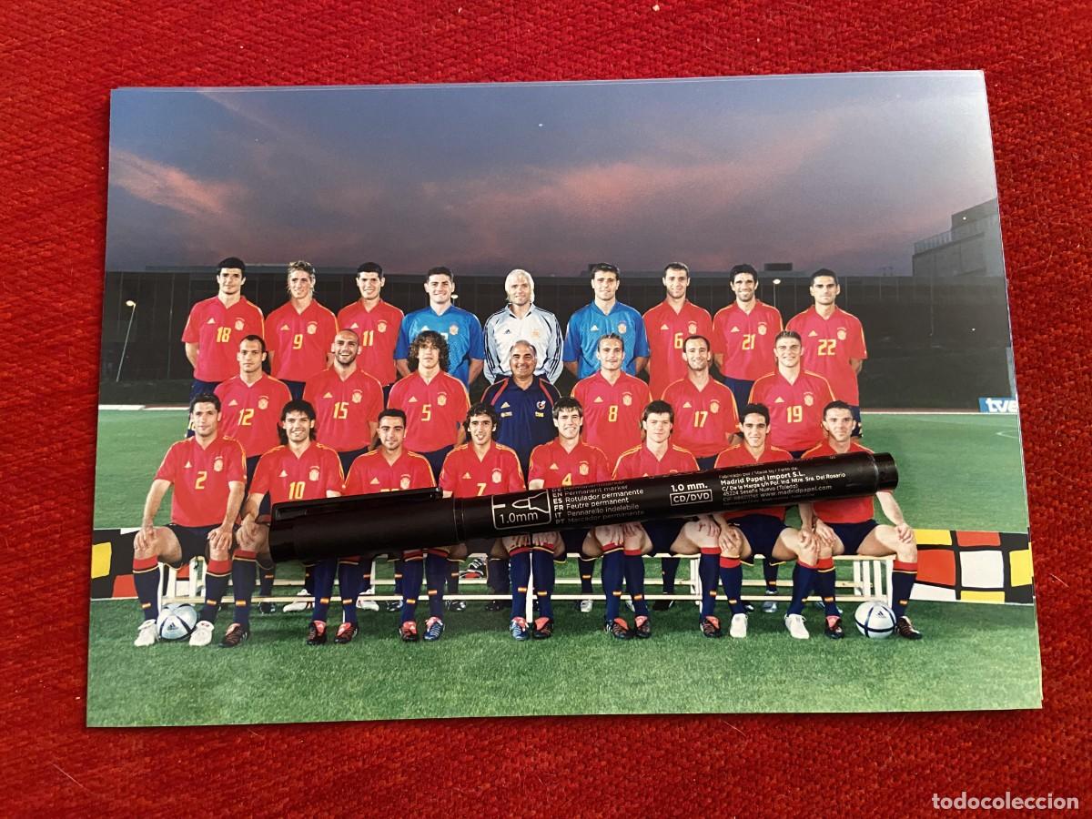 Sports collectibles: F33976 FOTO FOTOGRAFIA ORIGINAL OFICIAL PLANTILLA SELECCION ESPA&Ntilde;OLA ESPA&Ntilde;A