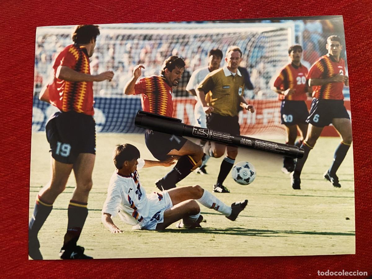 Sports collectibles: F34009 FOTO FOTOGRAFIA ORIGINAL MUNDIAL 1994 ESPA&Ntilde;A 2-2 COREA DEL SUR GOIKOETXEA HONG MYUNG BO