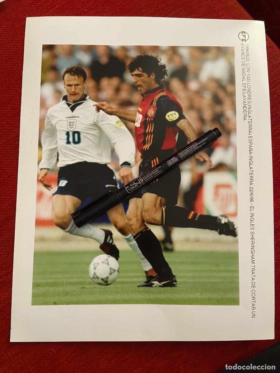 Collectionnisme sportif: F34021 FOTO FOTOGRAFIA ORIGINAL INGLATERRA ESPA&Ntilde;A (22-6-1996) TEDDY SHERINGHAM NADAL