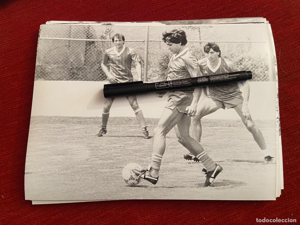 Sports collectibles: F34039 FOTO FOTOGRAFIA ORIGINAL MUNDIAL MEXICO 86 ESPA&Ntilde;A 1986 TOMAS RE&Ntilde;ONES LOBO CARRASCO