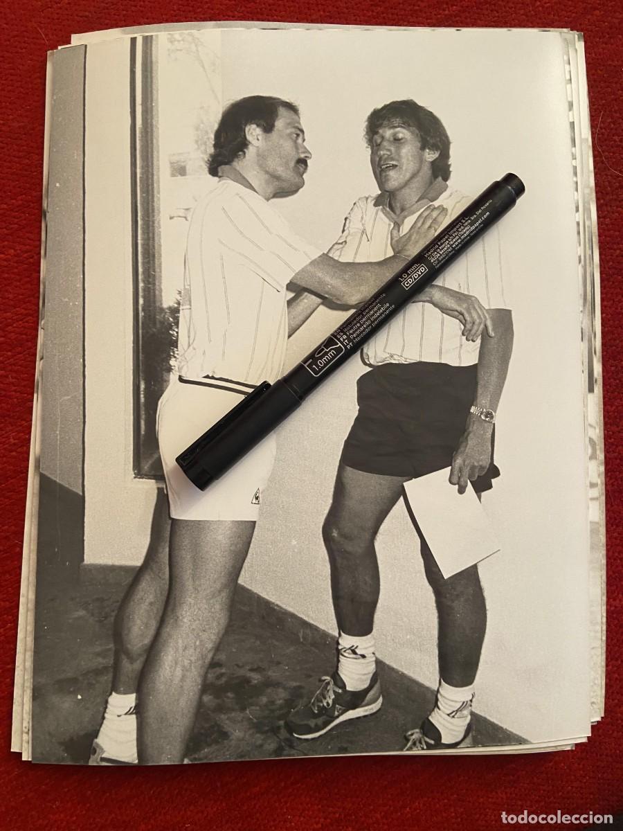 Collectionnisme sportif: F34054 FOTO FOTOGRAFIA ORIGINAL MUNDIAL MEXICO 86 ESPA&Ntilde;A SELECCION ESPA&Ntilde;OLA CALDERE VICTOR MU&Ntilde;OZ