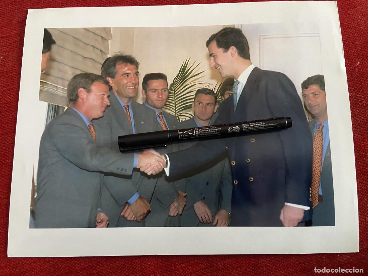 Collectionnisme sportif: F34172 FOTO FOTOGRAFIA ORIGINAL REY PRINCIPE ASTURIAS FELIPE JAVIER CLEMENTE CA&Ntilde;IZARES GOIKOETXEA