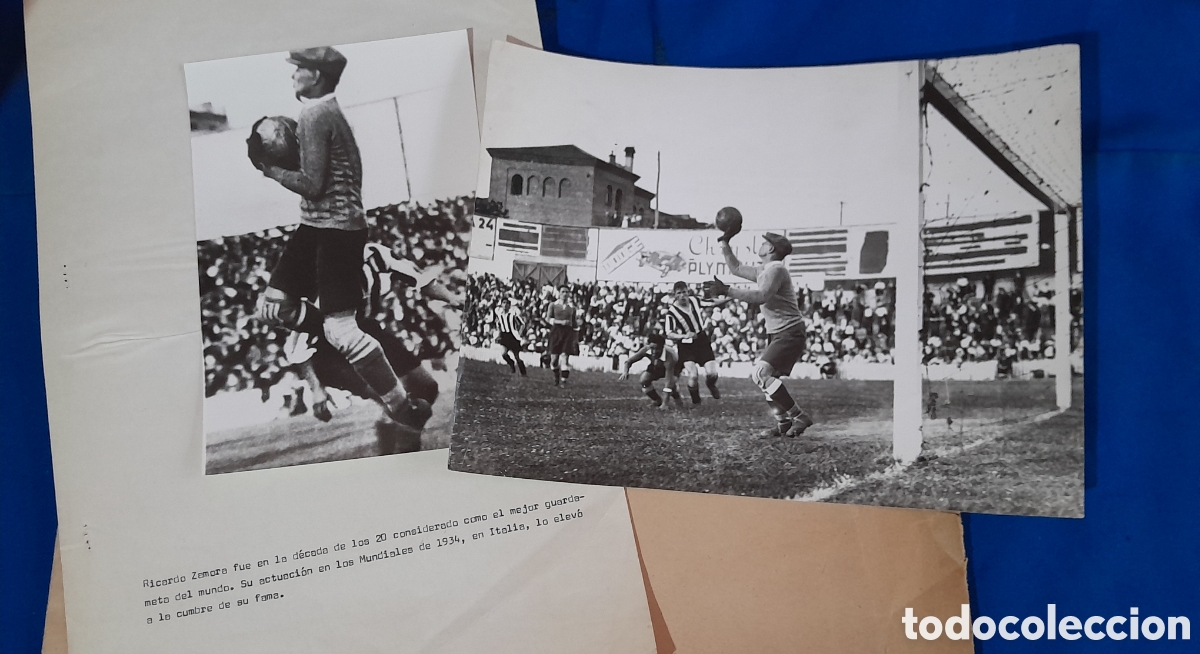 Collectionnisme sportif: Fotograf&iacute;as del legendario portero Ricardo Zamoro