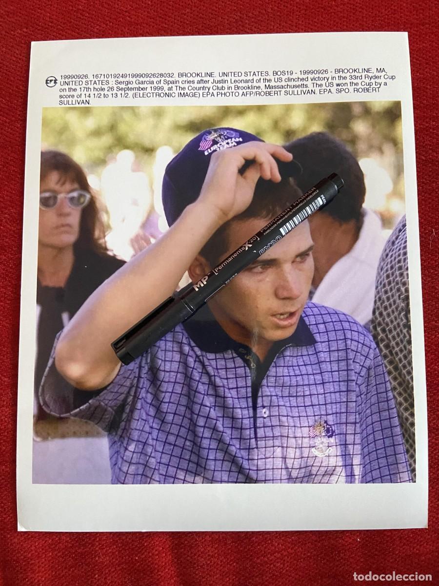Collectionnisme sportif: F34341 FOTO FOTOGRAFIA ORIGINAL GOLF SERGIO GARCIA RYDER CUP (26-9-1999)