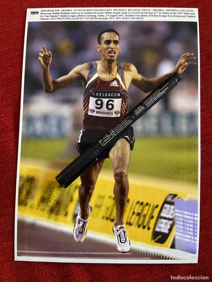 Collectionnisme sportif: F34348 FOTO FOTOGRAFIA ORIGINAL ATLETISMO (24-8-2001) MARRUECOS BRAHIM BOULAMI