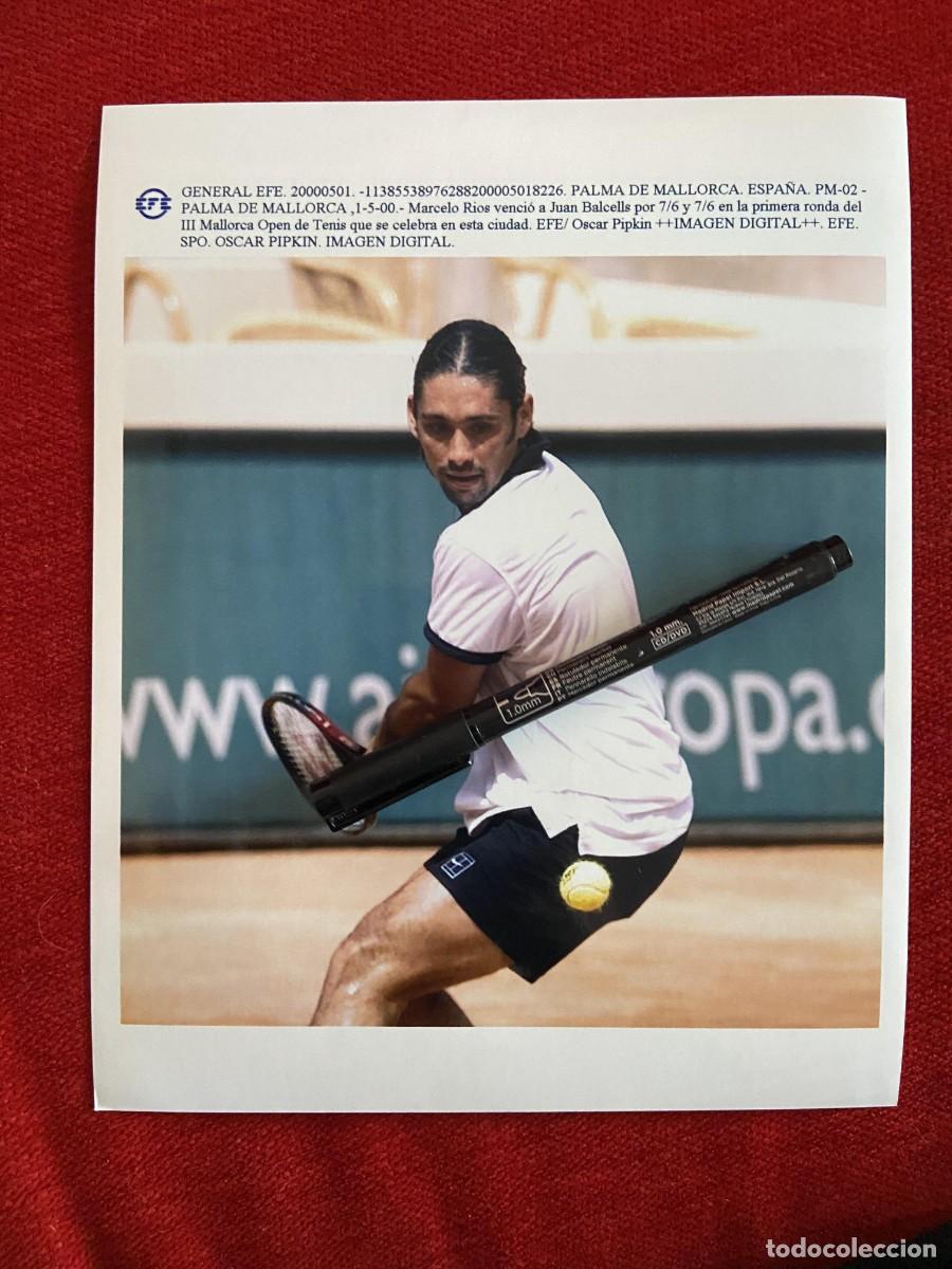 Collectionnisme sportif: F34409 FOTO FOTOGRAFIA ORIGINAL (1-5-2000) MARCELO RIOS OPEN TENIS MALLORCA