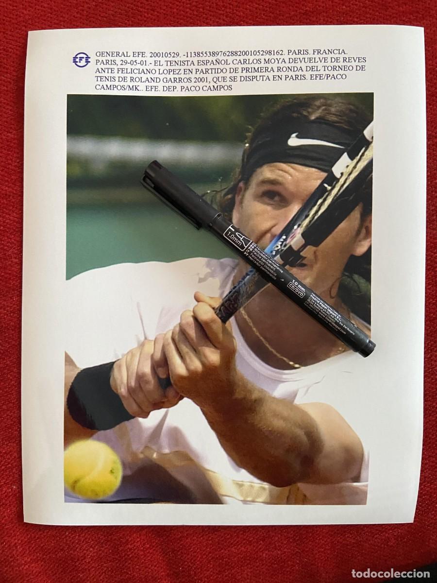 Collectionnisme sportif: F34416 FOTO FOTOGRAFIA ORIGINAL TENIS (29-5-2001) CARLOS MOYA ROLAND GARROS
