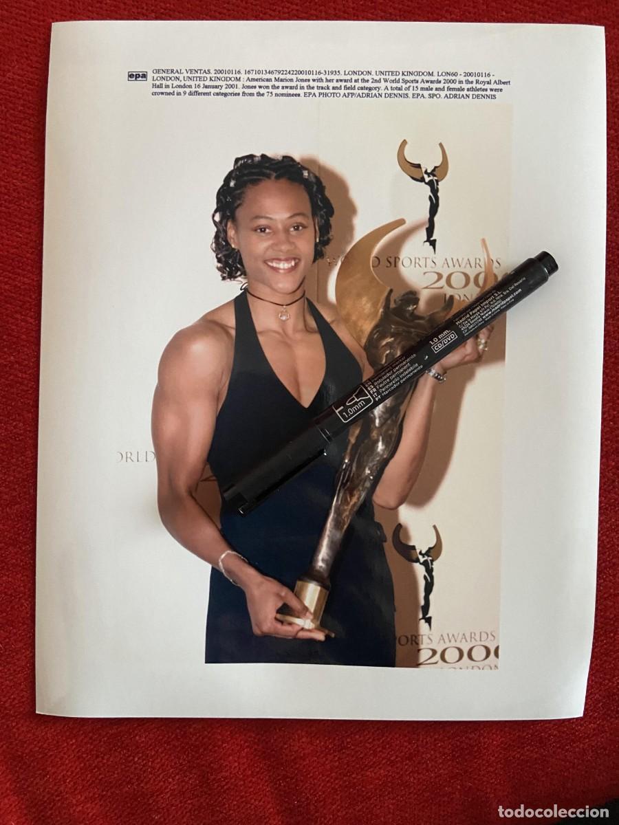 Collectionnisme sportif: F34424 FOTO FOTOGRAFIA ORIGINAL (16-1-2001) MARION JONES WORLD SPORTS AWARDS USA ESTADOS UNIDOS