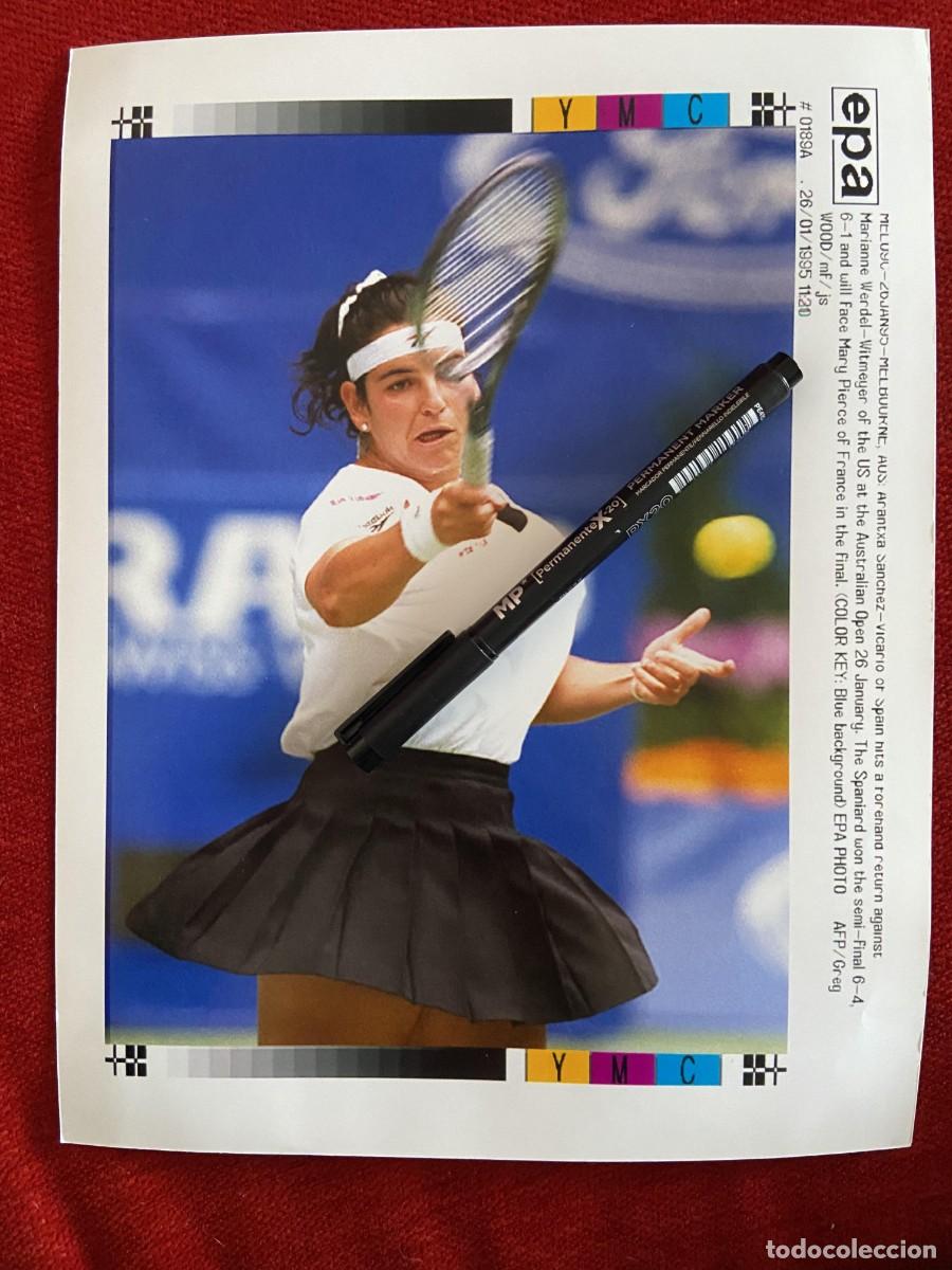 Sports collectibles: F34450 FOTO FOTOGRAFIA ORIGINAL TENIS (26-1-1995) ARANTXA SANCHEZ VICARIO MELBOURNE