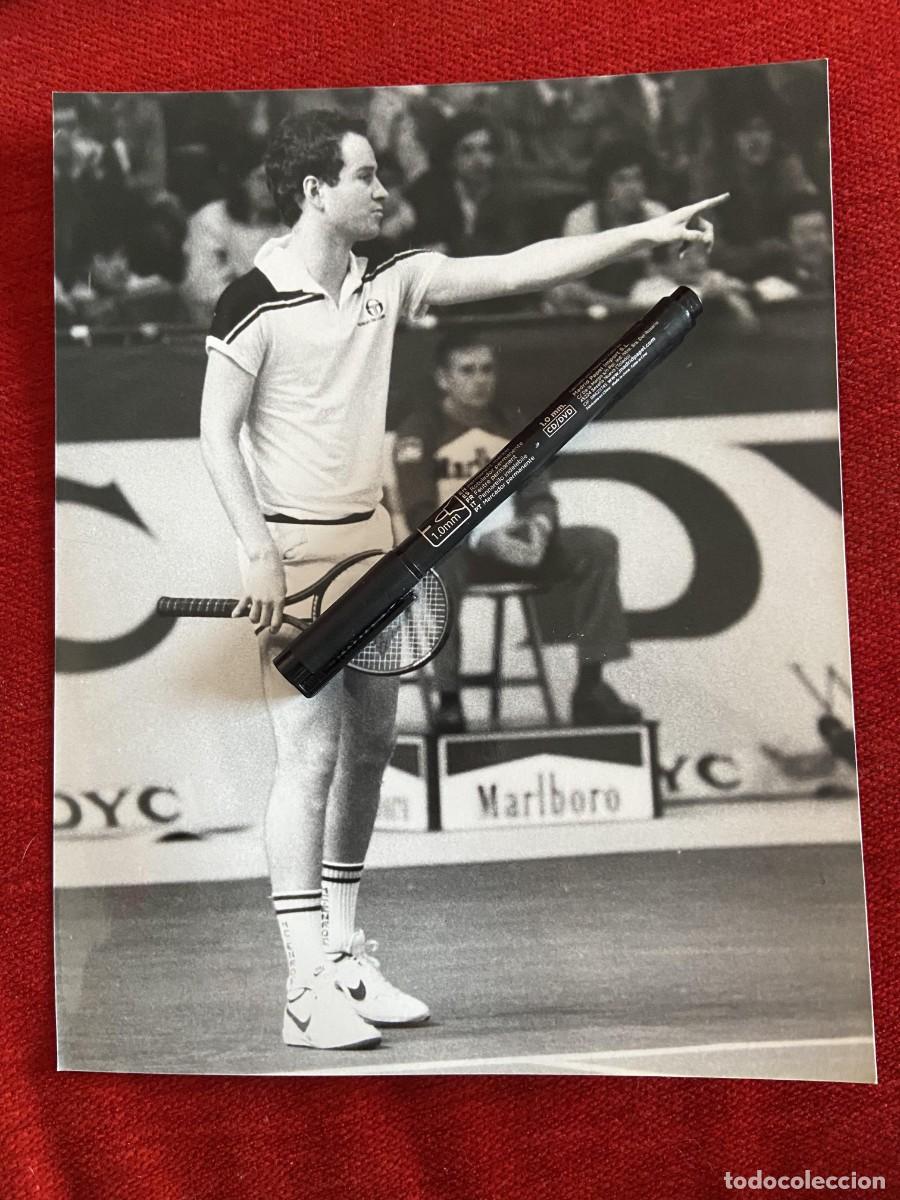 Sports collectibles: F34462 FOTO FOTOGRAFIA ORIGINAL TENIS JOHN MCENROE