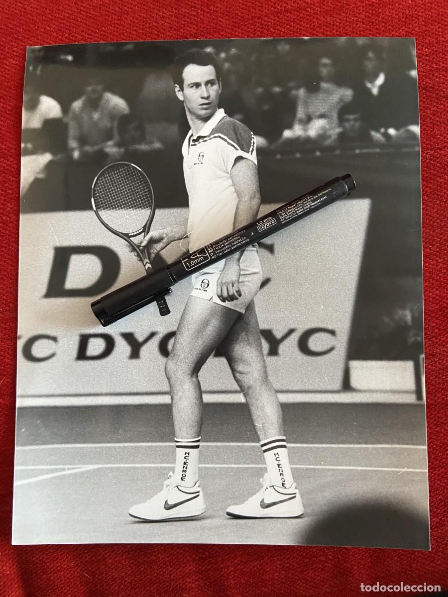 Sports collectibles: F34468 FOTO FOTOGRAFIA ORIGINAL TENIS JOHN MCENROE DYC