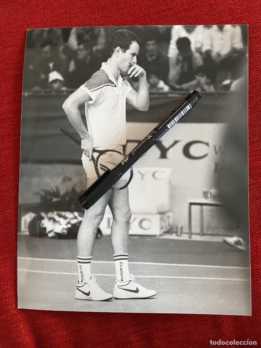 Sports collectibles: F34493 FOTO FOTOGRAFIA ORIGINAL TENIS JOHN MCENROE DYC