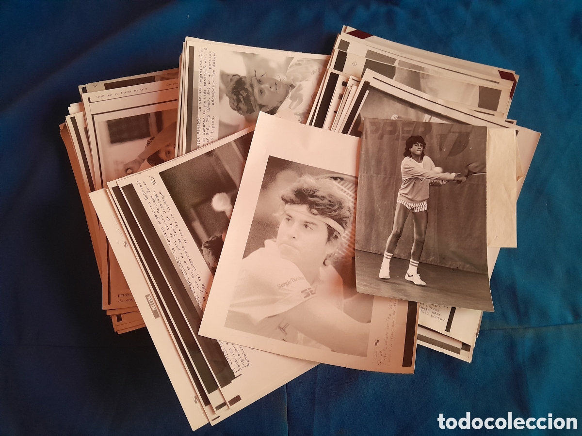 Sports collectibles: Documentos fotogr&aacute;ficos de la mejor tenista argentina Gabriela Sabatini