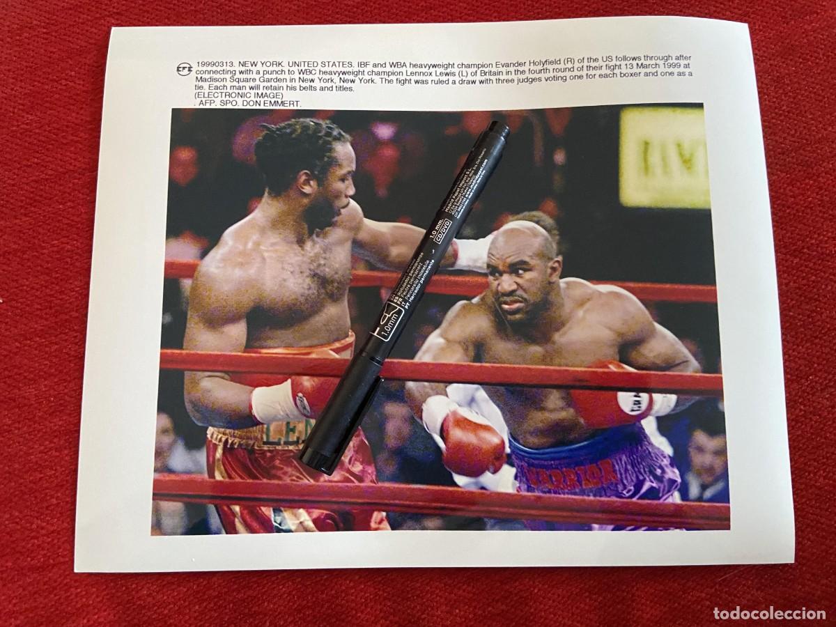 Sports collectibles: F34653 FOTO FOTOGRAFIA ORIGINAL BOXEO(13-3-1999)EVANDER HOLYFIELD LENNOX LEWIS MADISON SQUARE GARDEN