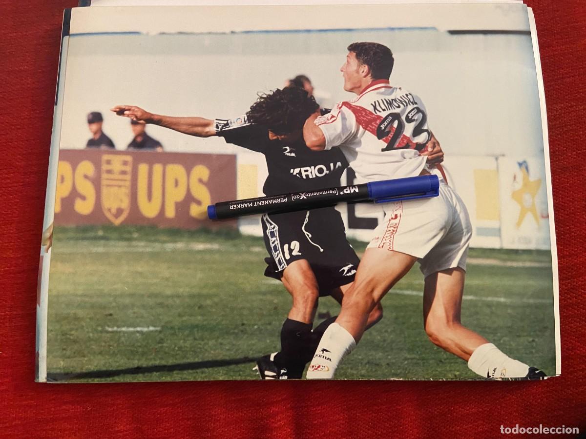 Collectionnisme sportif: FF1987 FOTO FOTOGRAFIA ORIGINAL RAYO VALLECANO 1-0 LOGRO&Ntilde;ES (18-5-1997) KLIMOWICZ CLOTET
