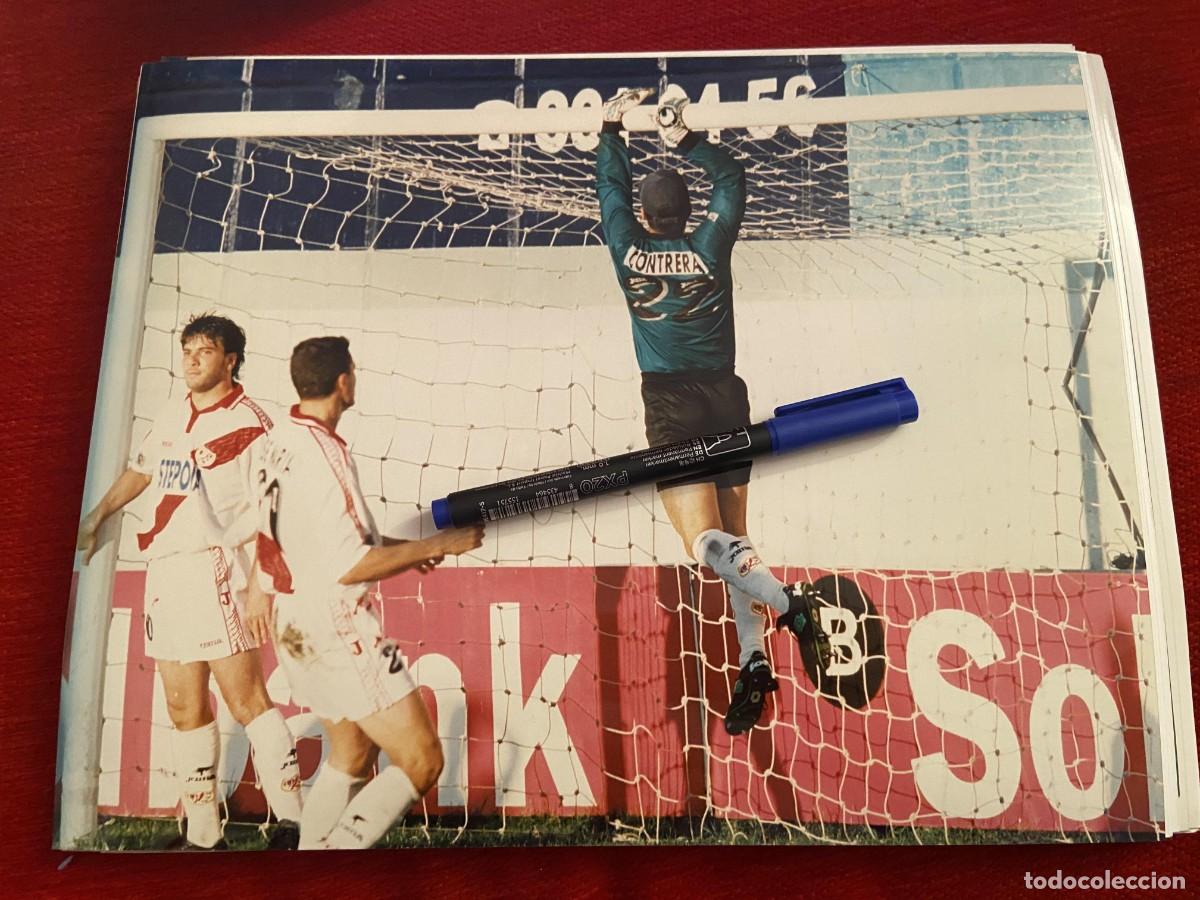 Collectionnisme sportif: FF1988 FOTO FOTOGRAFIA ORIGINAL RAYO VALLECANO 1-0 LOGRO&Ntilde;ES (18-5-1997) CONTRERAS JOSE MARIA AMELI
