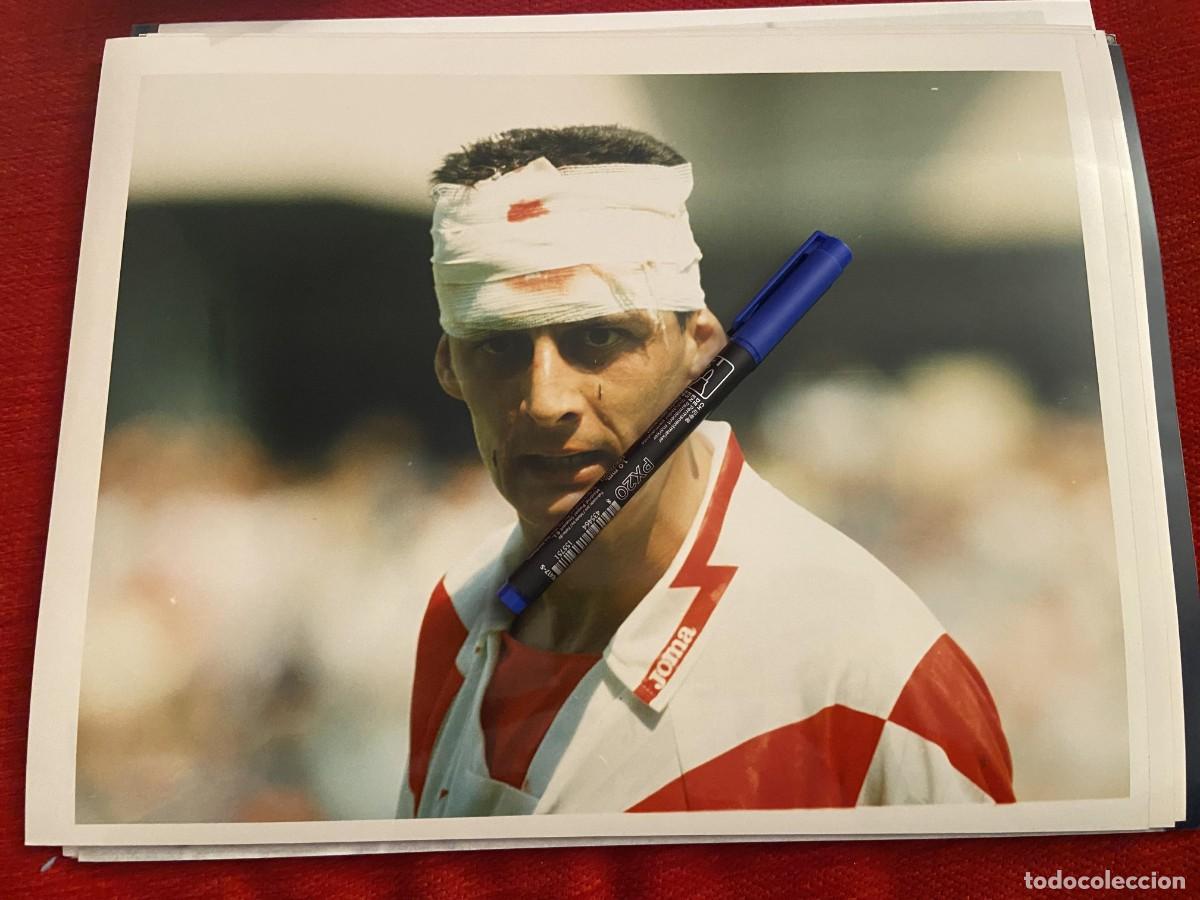Collectionnisme sportif: FF2017 FOTO FOTOGRAFIA ORIGINAL RAYO VALLECANO BRECHA CABEZA DESCONOZCO QUIEN ES??