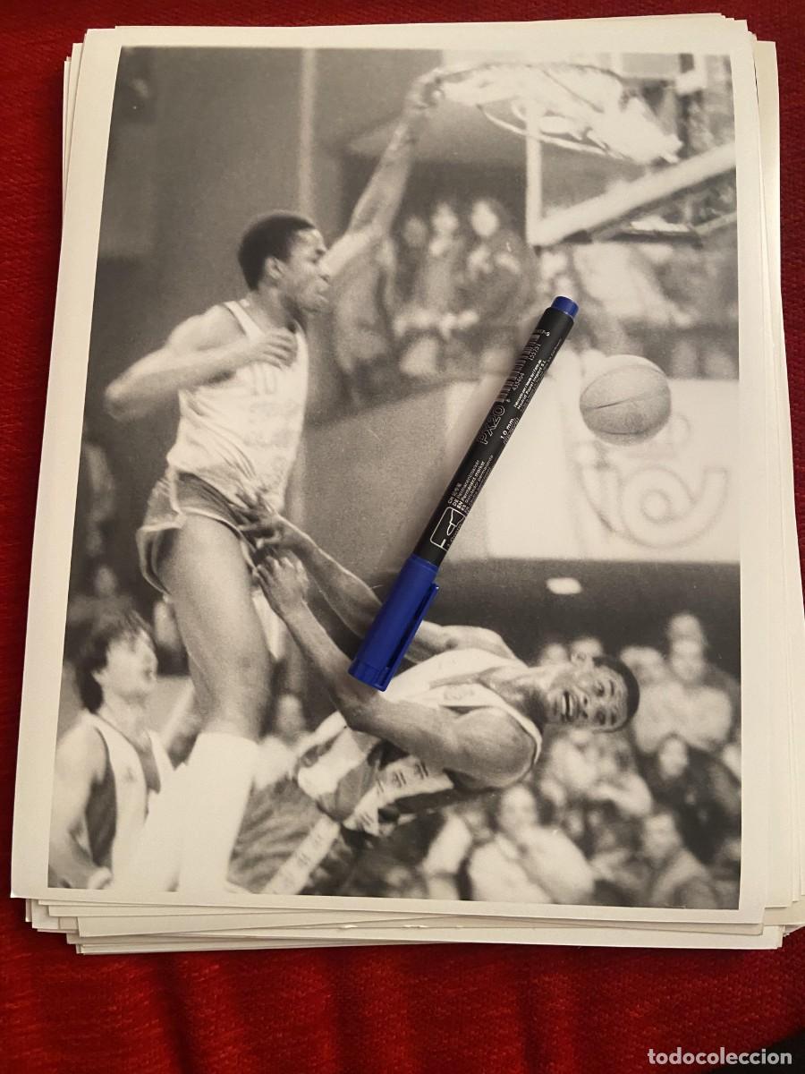 Collectionnisme sportif: FF2100 FOTO FOTOGRAFIA ORIGINAL BALONCESTO ESPA&Ntilde;OL ESPANYOL Y....? DESCONOZCO QUIENES SON???