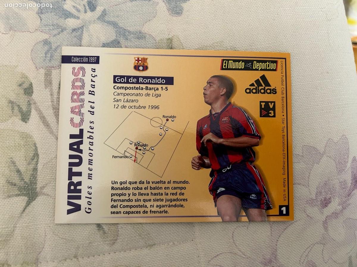 Collectionnisme sportif: RONALDO GOL VIRTUAL NUEVO N&ordm; 1