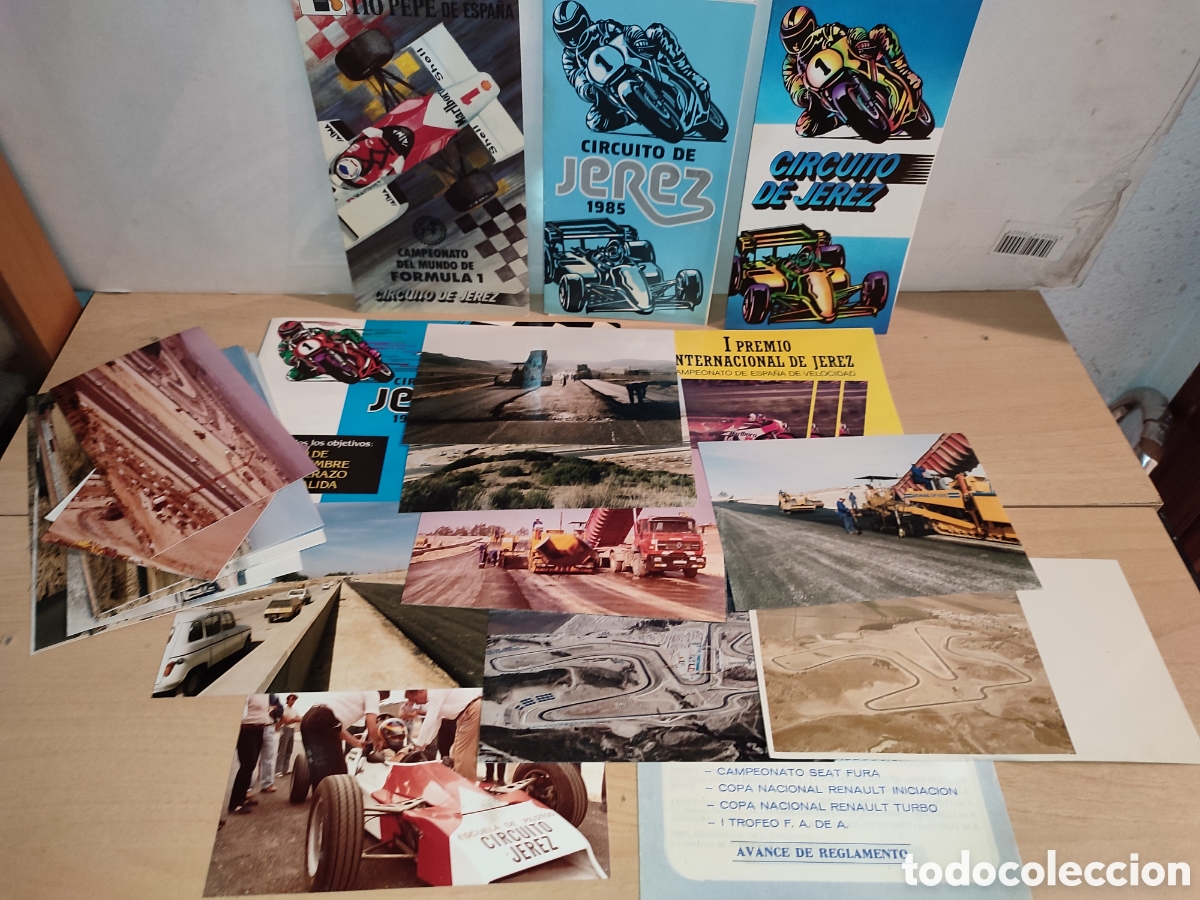 Sammelleidenschaft Sport: Fotos folletos a&ntilde;os 80 construcci&oacute;n circuito Jerez