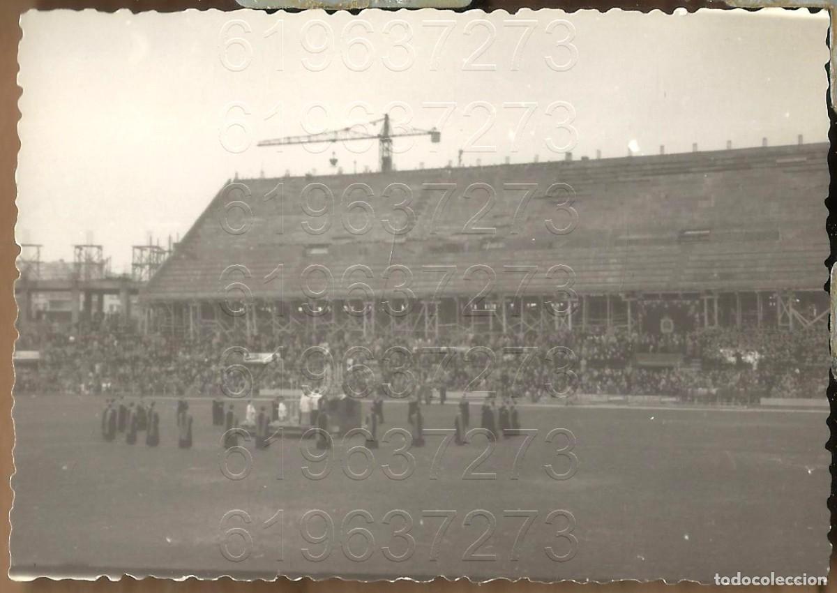 Collectionnisme sportif: REAL BETIS BALOMPIE ESTADIO OBRAS CONSTRUCCION EFEMERIDE FOTOGRAFIA UNICA A&Ntilde;OS 50 10X7 LM48