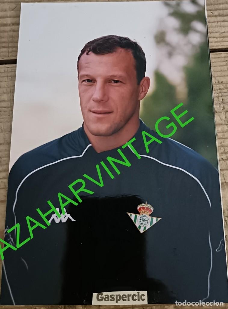 Collectionnisme sportif: ANTIGUA FOTOGRAFIA JUGADOR REAL BETIS,Ronny Gaspercic , 10X15 CMS