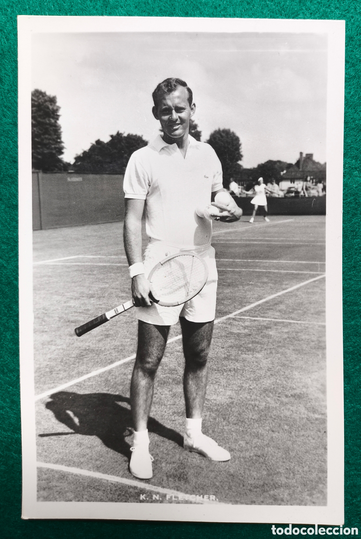 Collectionnisme sportif: KEN FLETCHER TENNIS PLAYER PHOTO C. 1965