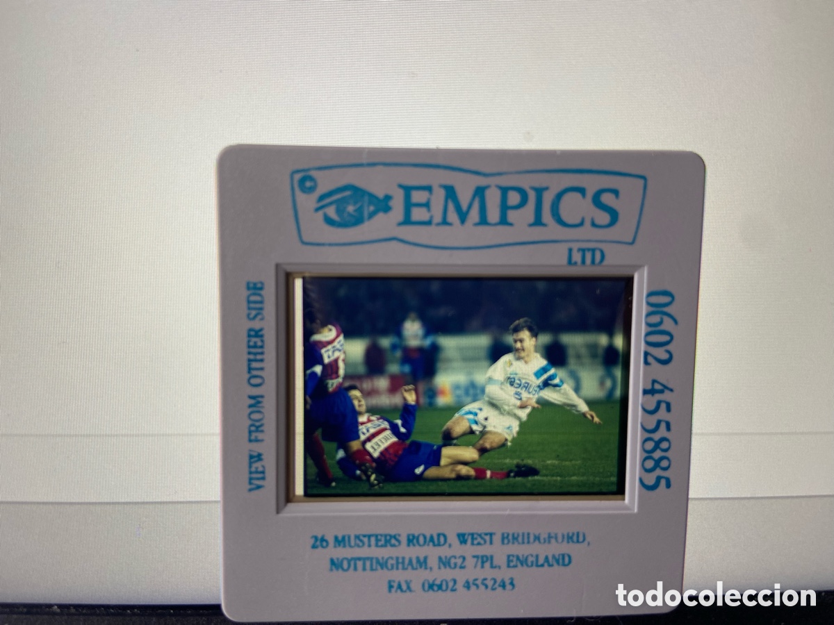 Collectionnisme sportif: DIAPOSITIVA ORIGINAL FOTO FOTOGRAFIA OLYMPIQUE MARSEILLE (14-1-1994) DIDIER DESCHAMPS