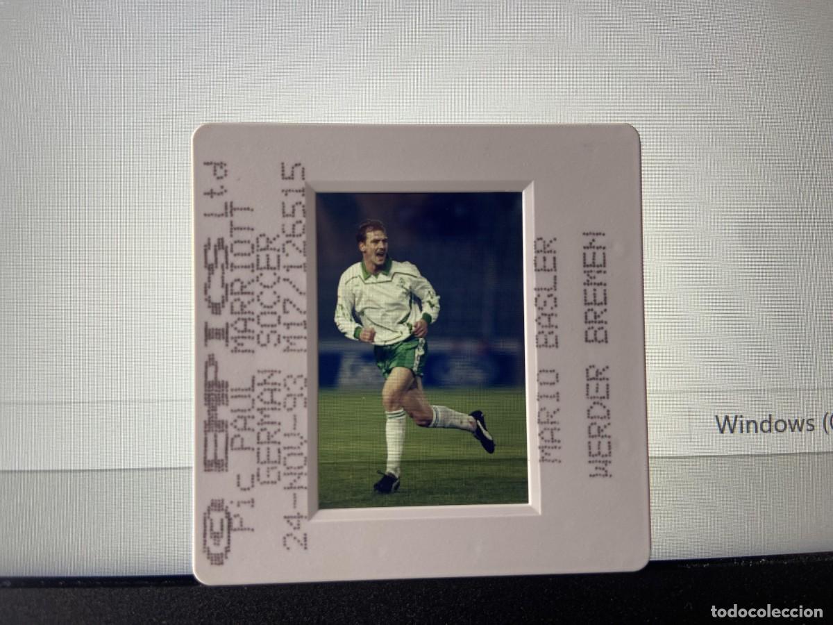 Coleccionismo deportivo: DIAPOSITIVA ORIGINAL FOTOGRAFIA FOTO WERDER BREMEN PORTO (24-11-1993) MARIO BASLER