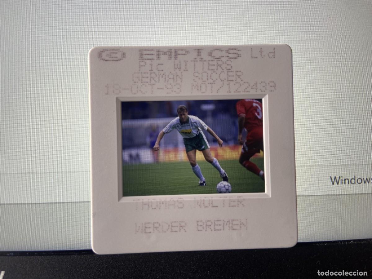Collectionnisme sportif: DIAPOSITIVA ORIGINAL FOTOGRAFIA FOTO WERDER BREMEN (18-10-1993) THOMAS WOLTER