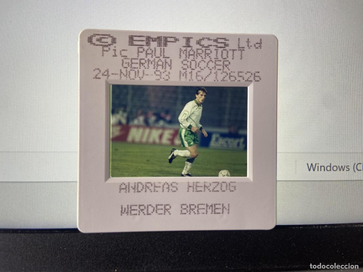 Collectionnisme sportif: DIAPOSITIVA ORIGINAL FOTOGRAFIA FOTO WERDER BREMEN (24-11-1993) ANDREAS HERZOG