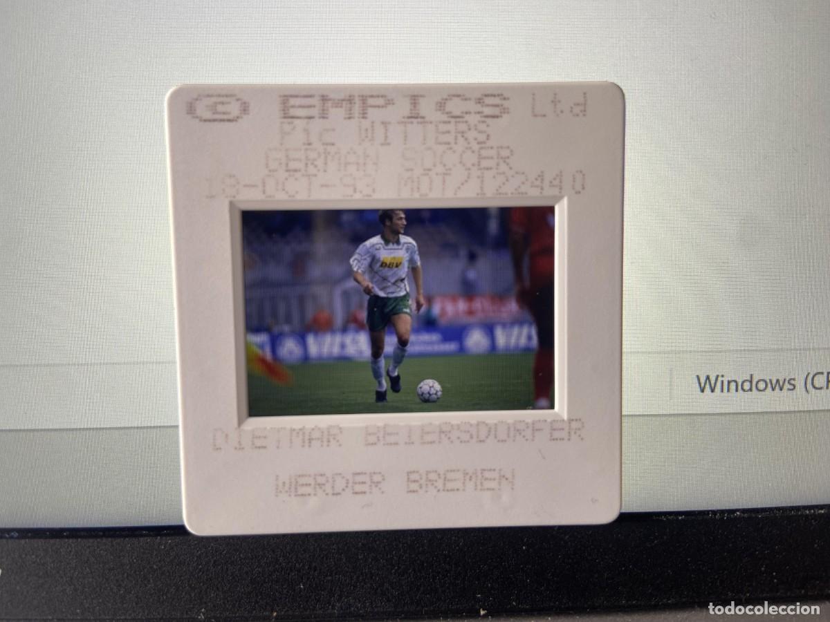 Collectionnisme sportif: DIAPOSITIVA ORIGINAL FOTOGRAFIA FOTO WERDER BREMEN (18-10-1993) DIETMAR BEIERSDORFER