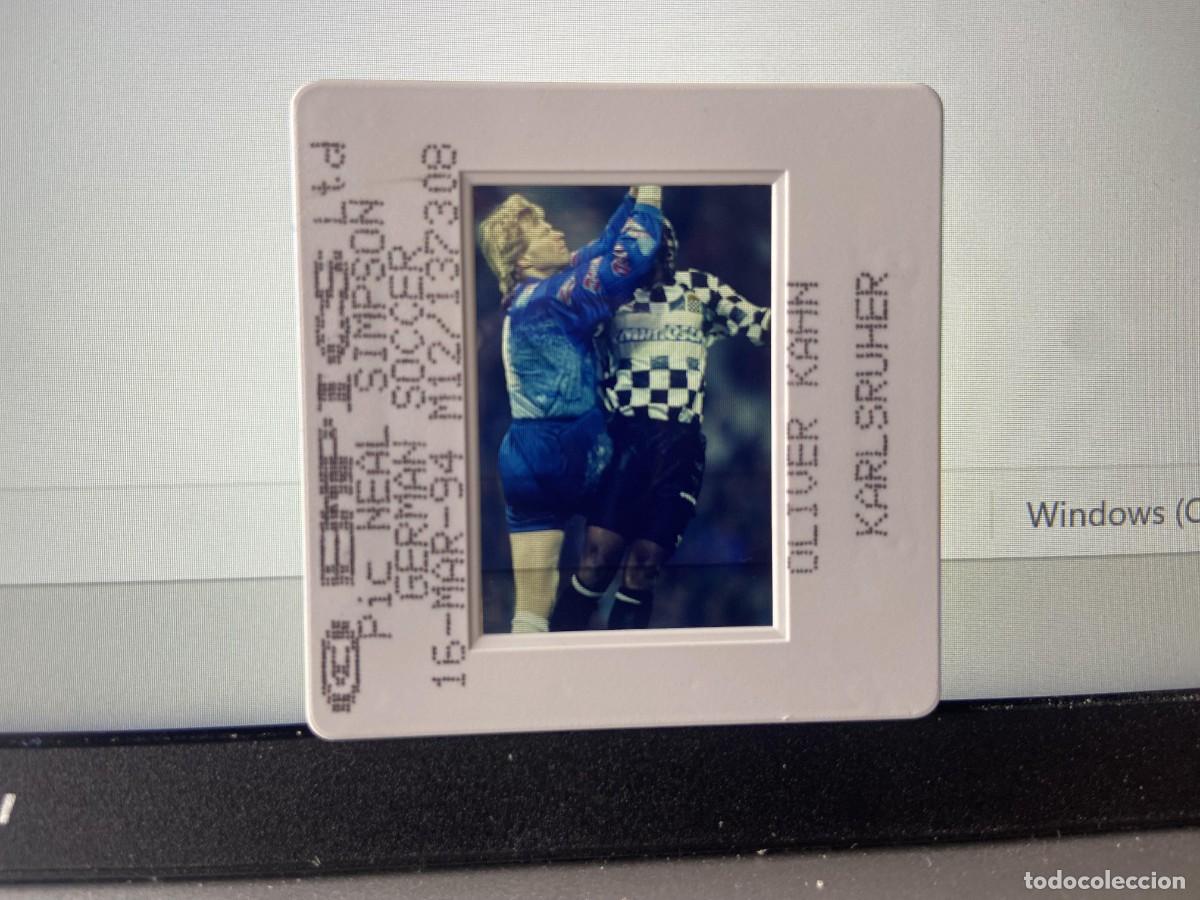 Collectionnisme sportif: DIAPOSITIVA ORIGINAL FOTOGRAFIA FOTO KARLSRUHER BOAVISTA (16-3-1994) OLIVER KAHN