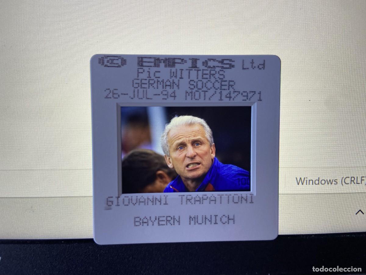 Collectionnisme sportif: DIAPOSITIVA ORIGINAL FOTOGRAFIA FOTO BAYERN MUNCHEN (26-7-1994) GIOVANNI TRAPATTONI