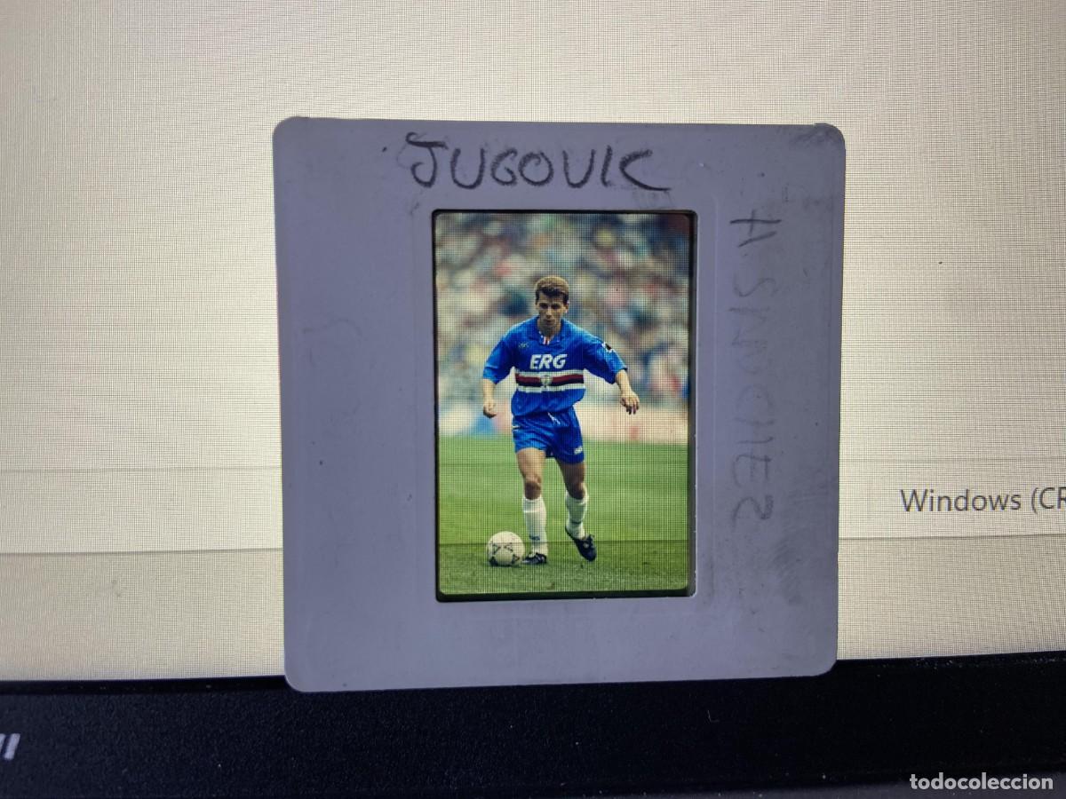 Collectionnisme sportif: DIAPOSITIVA ORIGINAL FOTOGRAFIA FOTO SAMPDORIA VLADIMIR JUGOVIC