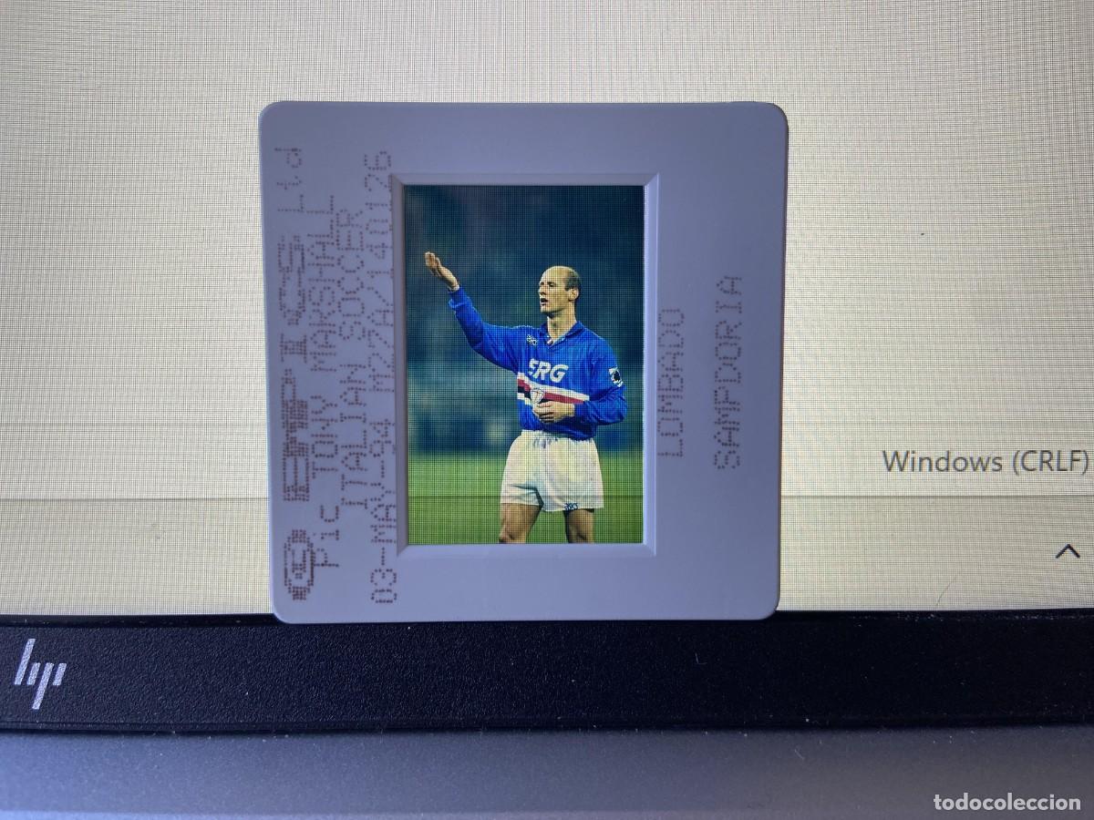 Collectionnisme sportif: DIAPOSITIVA ORIGINAL FOTOGRAFIA FOTO SAMPDORIA (3-5-1993) ATTILIO LOMBARDO