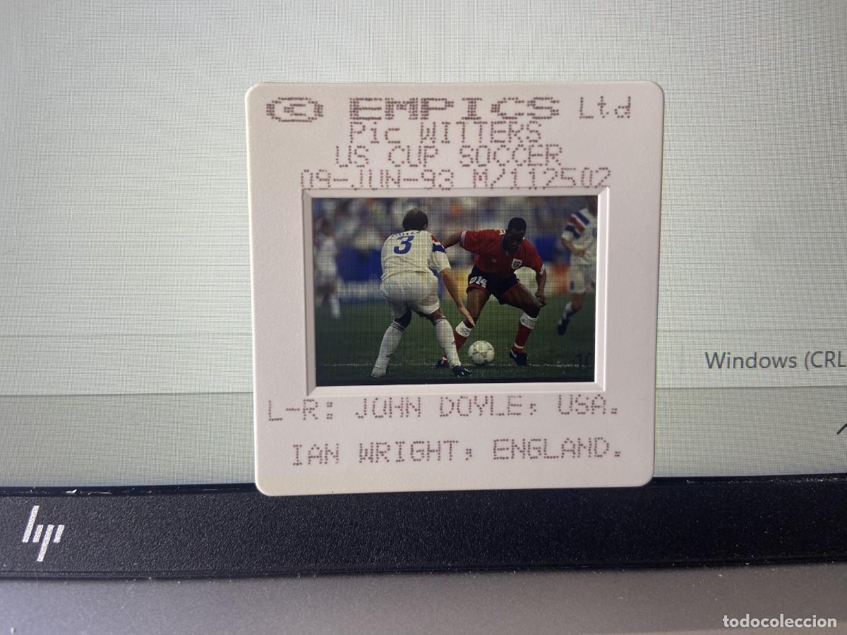 Sports collectibles: DIAPOSITIVA ORIGINAL FOTOGRAFIA FOTO USA INGLATERRA (9-6-1993) JOHN DOYLE IAN WRIGHT